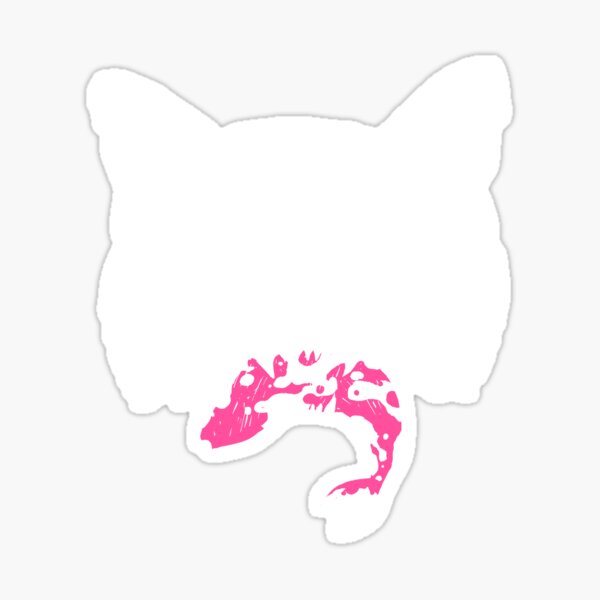 Hungry cat Sticker