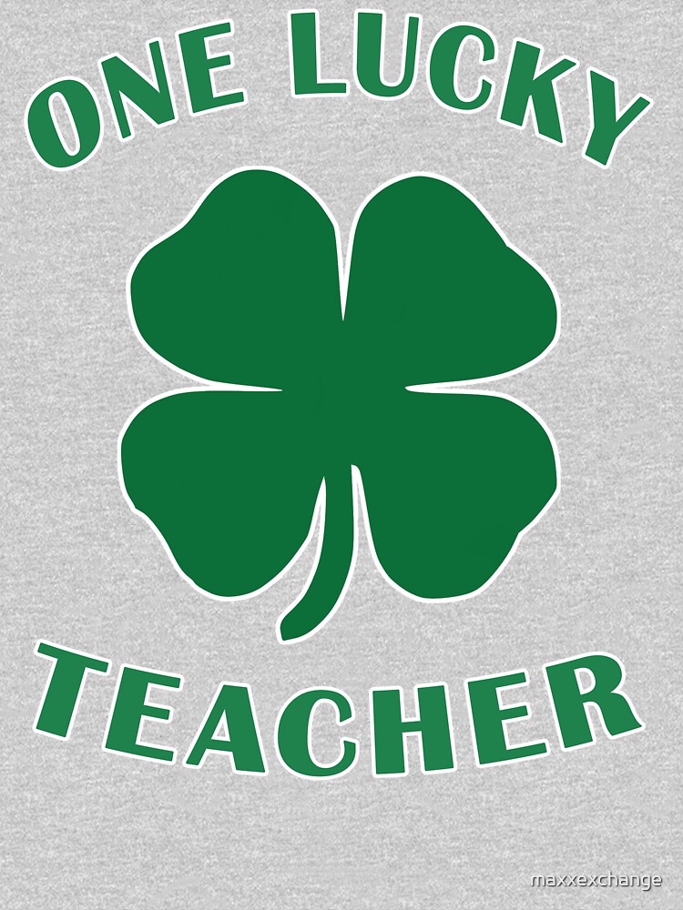 Lucky Teacher St Patrick Day Irish Shamrock gift. by maxxexchange