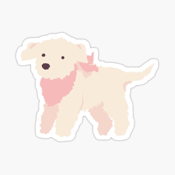 Item preview, Golden retriever Puppy with bandanna  designed and sold by Ivy Fox Illustration.