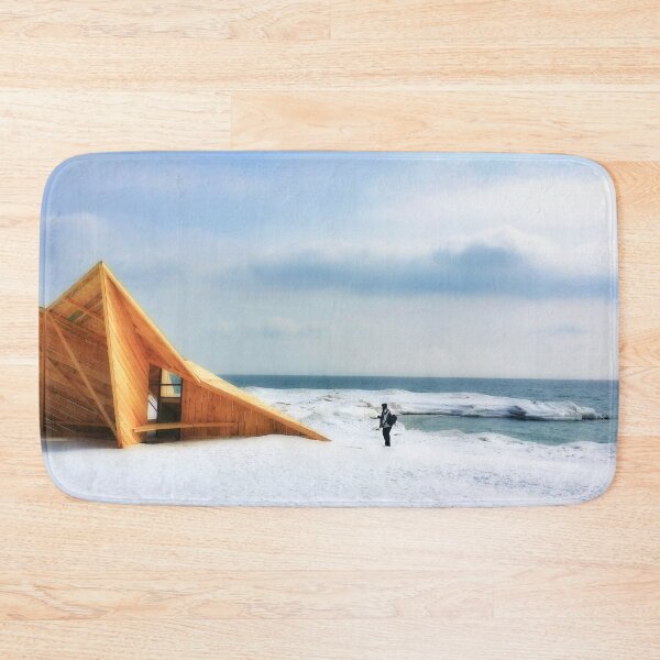 Item preview, Art on a frozen beach designed and sold by dombhai.