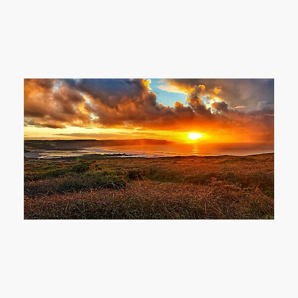 Widemouth Bay sunset Photographic Print
