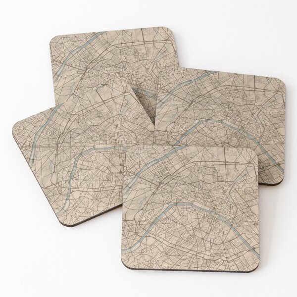 Item preview, Paris Sepia Map designed and sold by CPTVDesign.