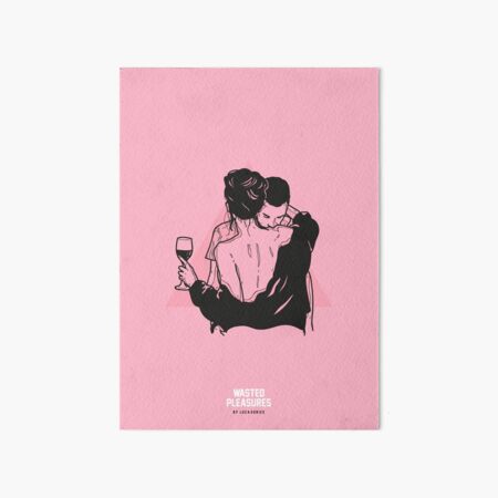 Wine (Pink) Art Board Print