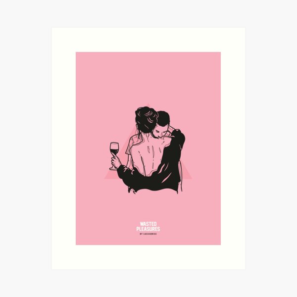 Wine (Pink) Art Print