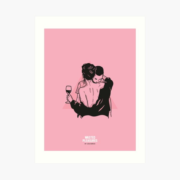 Wine (Pink) Art Print