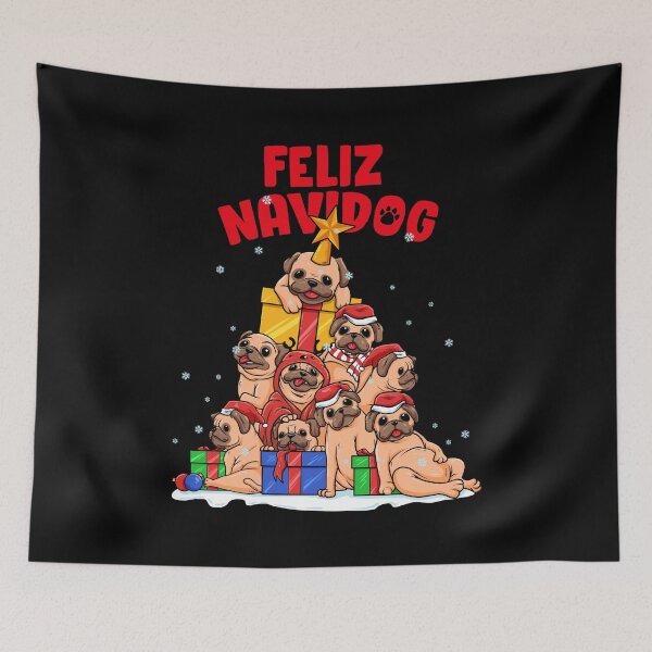 Item preview, Feliz Navidog - Feliz Navidad - Pug Owner Xmas designed and sold by anziehend.