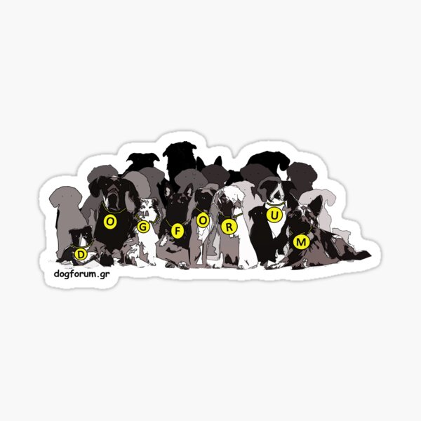 The dog bunch - Dogforum Sticker