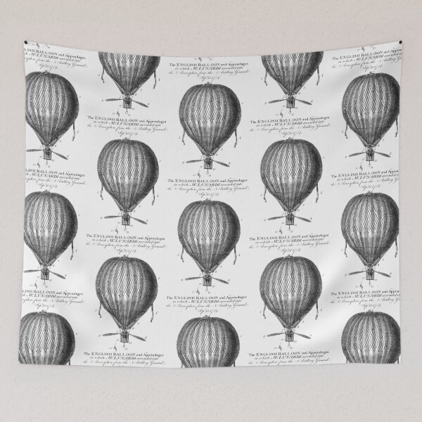 Item preview, Antique English Hot Air Balloon Steampunk designed and sold by Pixelchicken.