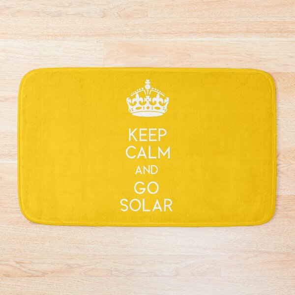 Item preview, Keep Calm and Go Solar - yellow designed and sold by EvieWoj.