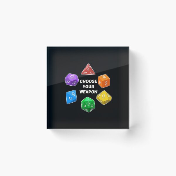Item preview, Choose Your Weapon | Dungeons and Dragons | Rainbow Dice designed and sold by SuperUberLame.