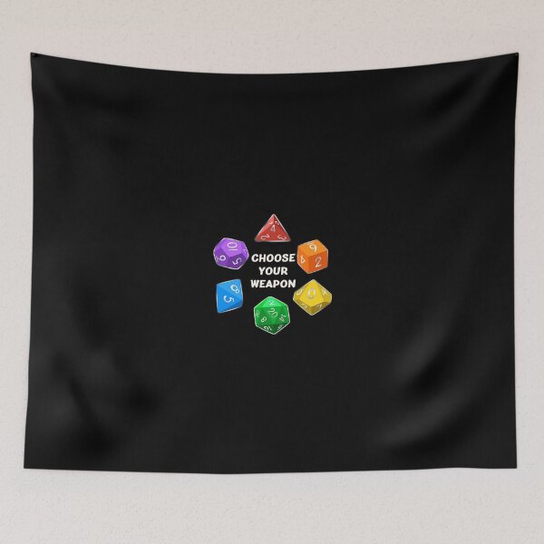 Item preview, Choose Your Weapon | Dungeons and Dragons | Rainbow Dice designed and sold by SuperUberLame.