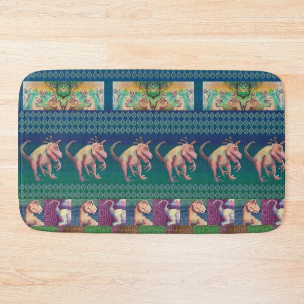 Item preview, Bohemian Cat and Dinosaurs Happy designed and sold by WatersEdgeGal.