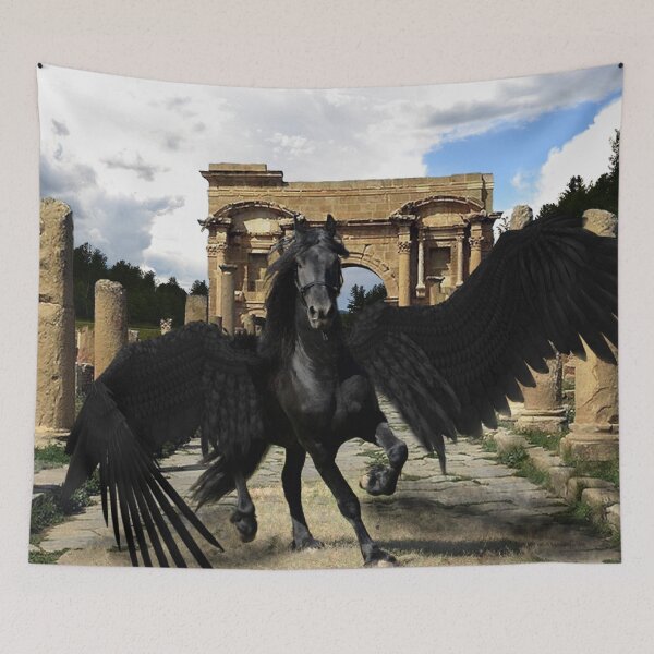 Artikelvorschau, Schwarzer Pegasus entworfen und verkauft von FantasySkyArt.