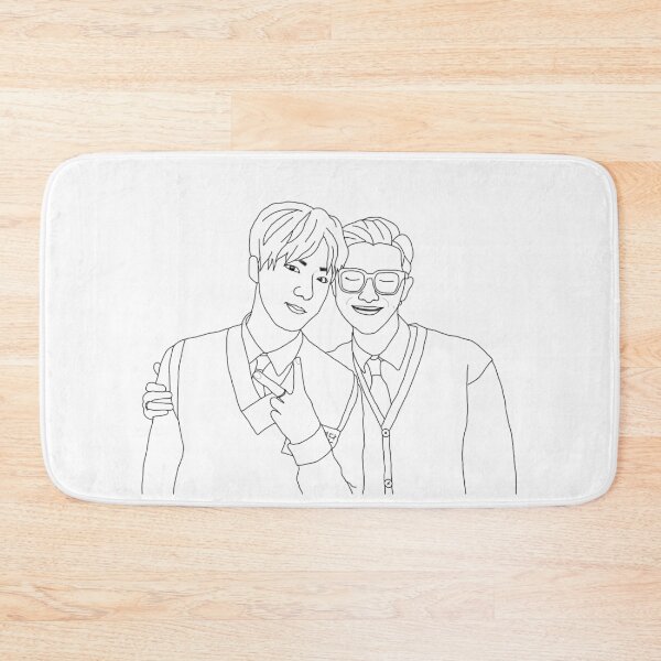 Item preview, NamJin BTS cute sticker / hoody / notebook / etc designed and sold by favoritefandom.