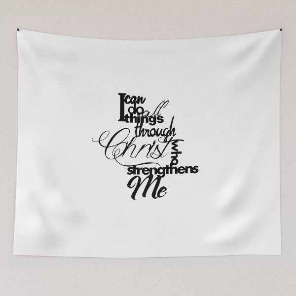 Item preview, All Things Through Christ designed and sold by MixinMadness.