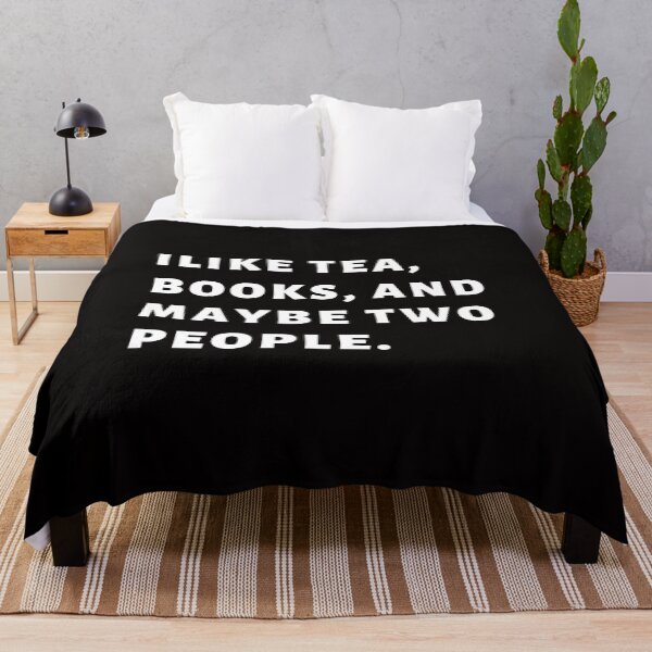 Item preview, I Like Books and Tea Introvert Awkward Relax Cute Funny Sarcastic Happy Fun Inspirational Gift designed and sold by EpsilonEridani.