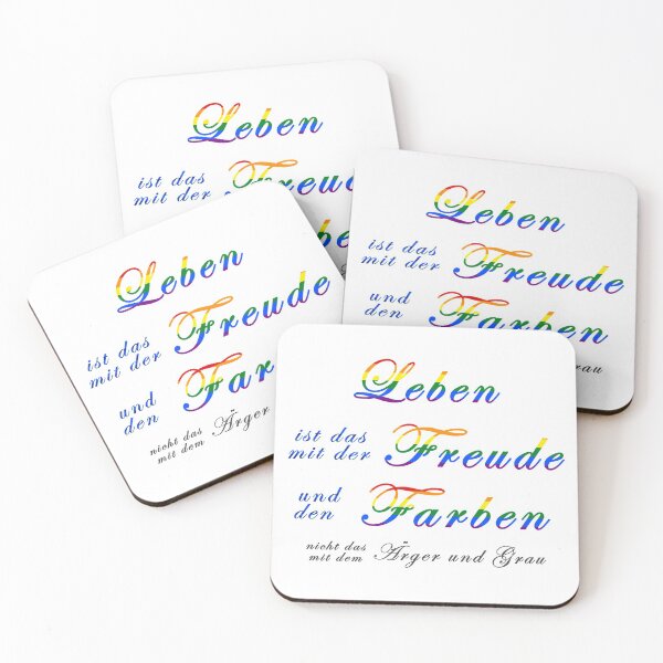 Artikelvorschau, Leben ist das mit der Freude und den Farben und nicht mit dem Grau und Ärger entworfen und verkauft von SiRaGeckoDesign.