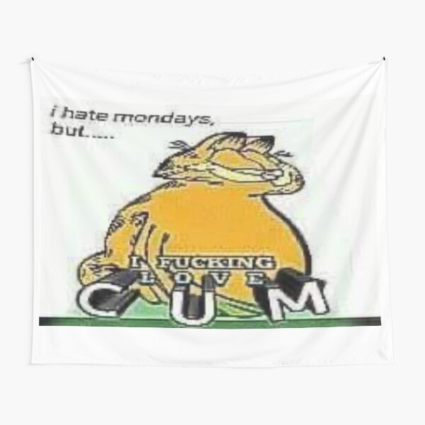 Garfield Coom Meme Tapestry