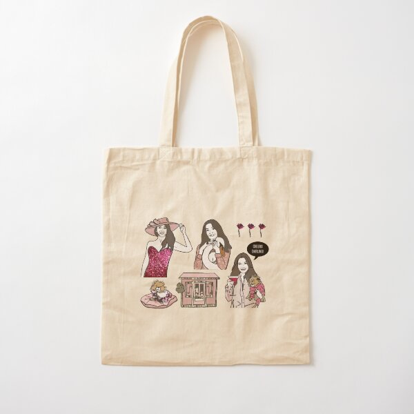 Pretty in Pink Cotton Tote Bag