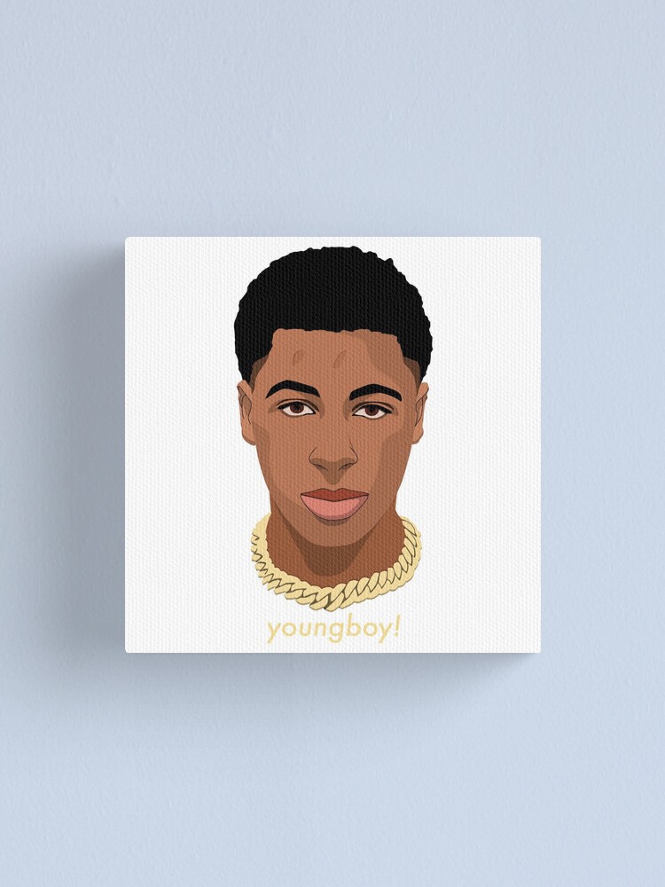 Nba Youngboy Never Broke Again Simplified 4 Canvas Print By Johncarpenter2 Redbubble