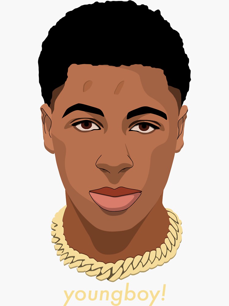  NBA Youngboy Never Broke Again Simplified 4 Sticker by 