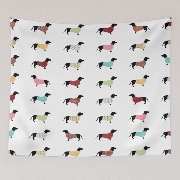 Item preview, Dachshund Pattern with Sweaters #502 designed and sold by Natural Collective.