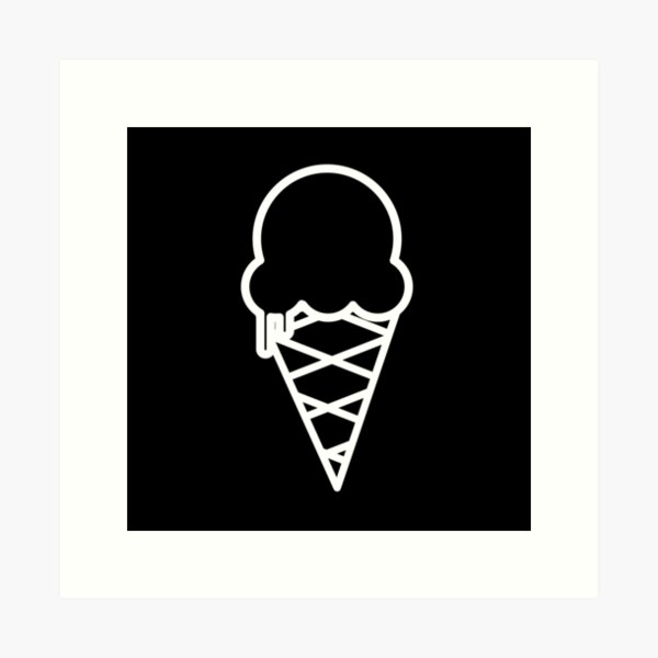 Ice Cream Cone - One Scoop Pls! Art Print