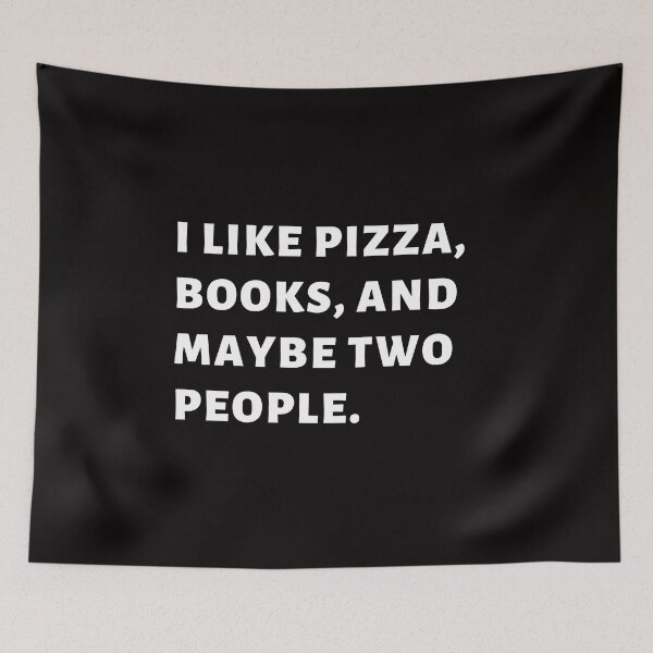Item preview, Pizza and Books Introvert Awkward Relax Cute Funny Sarcastic Happy Fun Inspirational Gift designed and sold by EpsilonEridani.