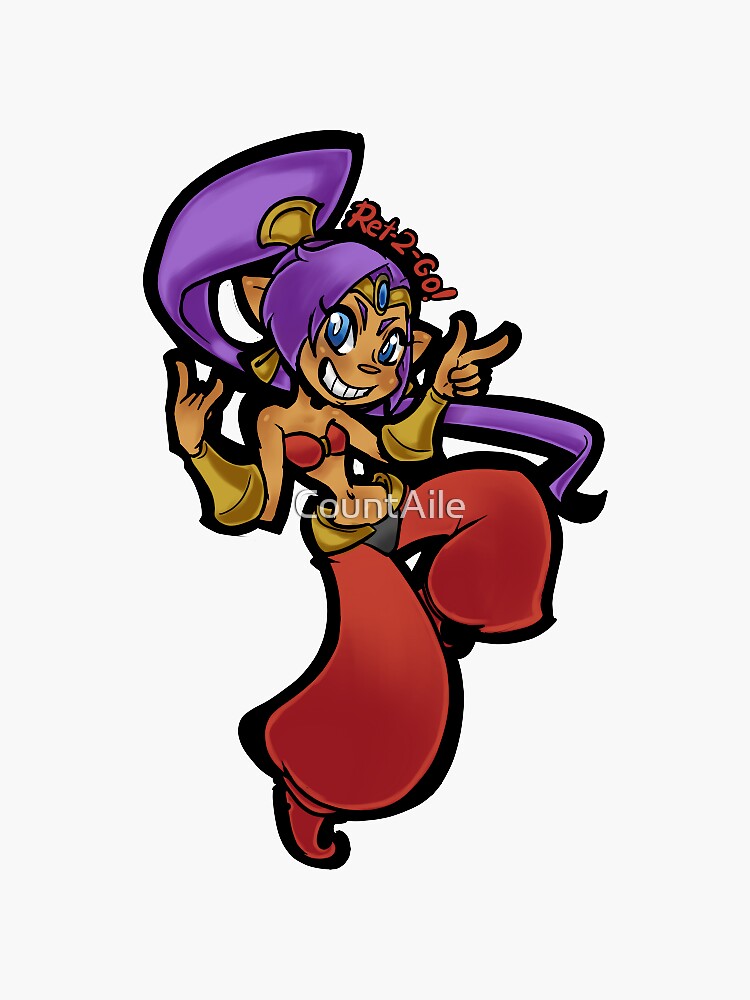 "Shantae: Chibi And Ret-2-go" Sticker For Sale By CountAile | Redbubble