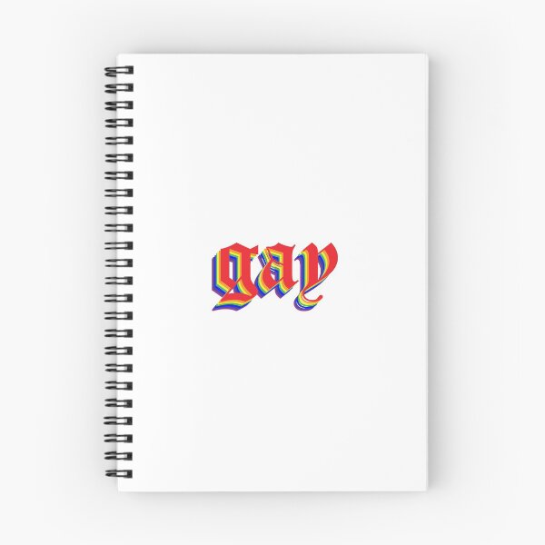 Item preview, rainbow blackletter gay designed and sold by Catherine Titcomb.