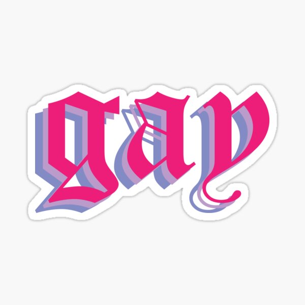 Item preview, blackletter gay designed and sold by Catherine Titcomb.