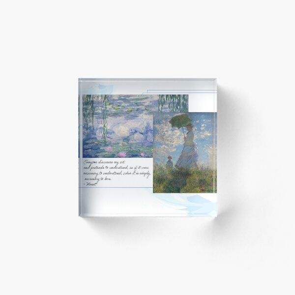 Monet Acrylic Block
