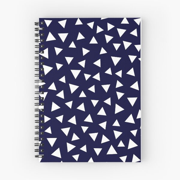 Item preview, White Random Triangles on Navy Blue designed and sold by rewstudio.
