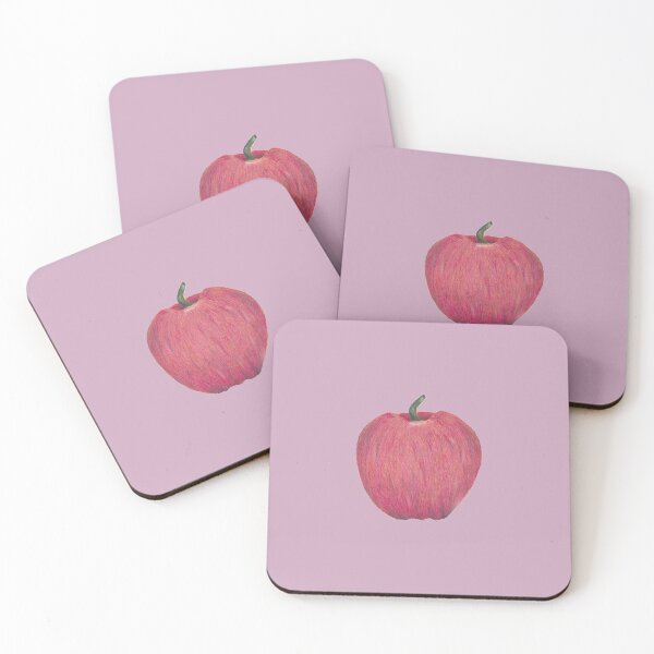 Item preview, Red Apple Drawing on Pink designed and sold by STHoganArtist.
