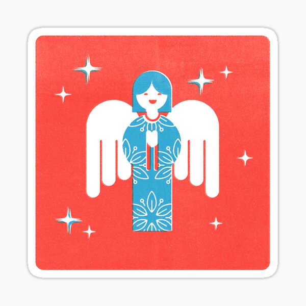 Christmas Angel Sticker
