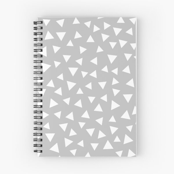 Item preview, White Random Triangles on Silver Gray designed and sold by rewstudio.