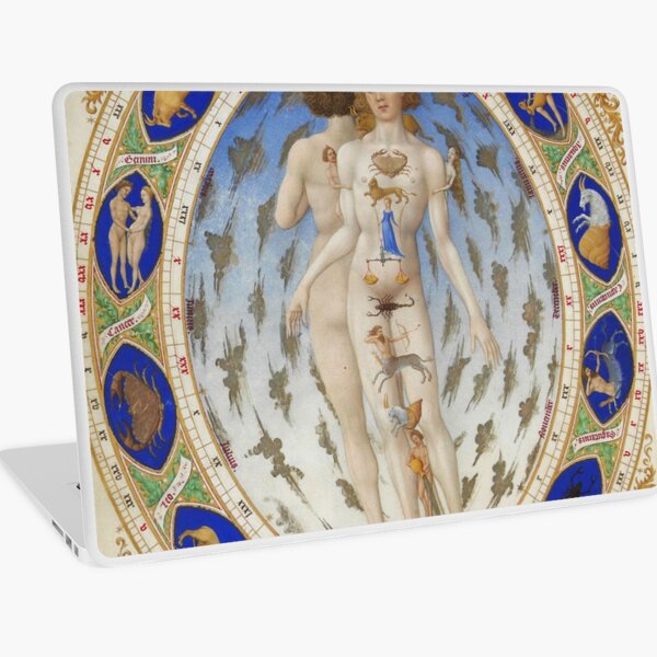 Look at the signs of the zodiac. They correspond to each part of the body, starting with Pisces Laptop Skin