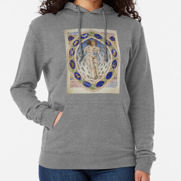 Look at the signs of the zodiac. They correspond to each part of the body, starting with Pisces Lightweight Hoodie