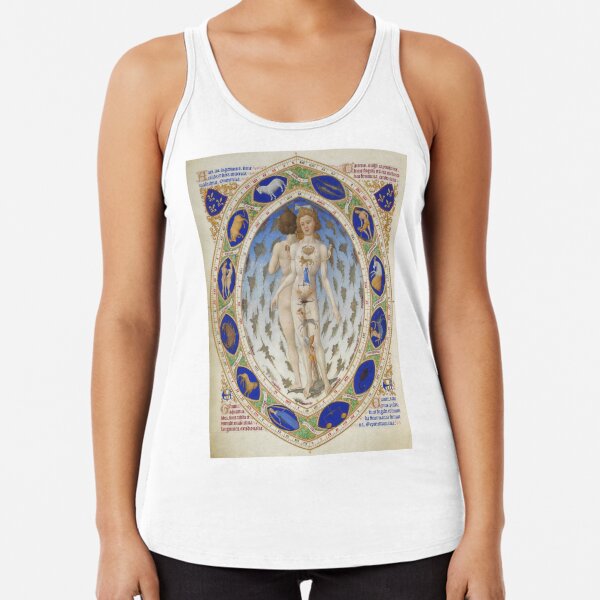 Look at the signs of the zodiac. They correspond to each part of the body, starting with Pisces Racerback Tank Top