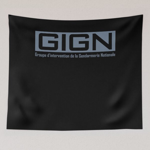 Item preview,  GIGN Elite Forces National Gendarmerie Intervention Group Grey Logo designed and sold by Trendvia .