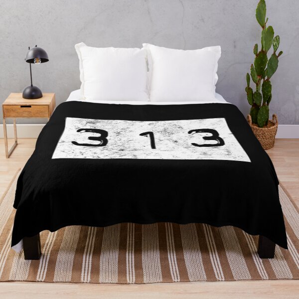 Item preview, Retro Embossed Design of Area Code 313 Metro Detroit product designed and sold by Raymond Cloud.