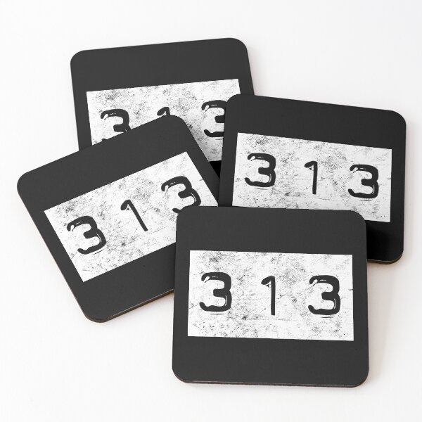 Item preview, Retro Embossed Design of Area Code 313 Metro Detroit product designed and sold by Raymond Cloud.