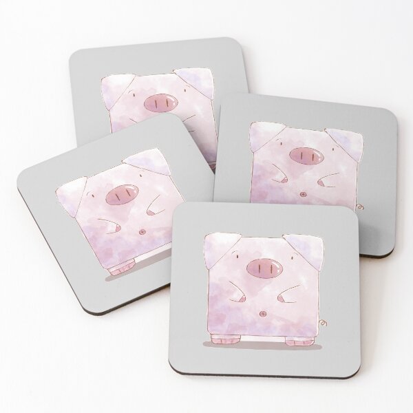 Item preview, Witty Funny Cute Pig Square designed and sold by BalloonPrints.