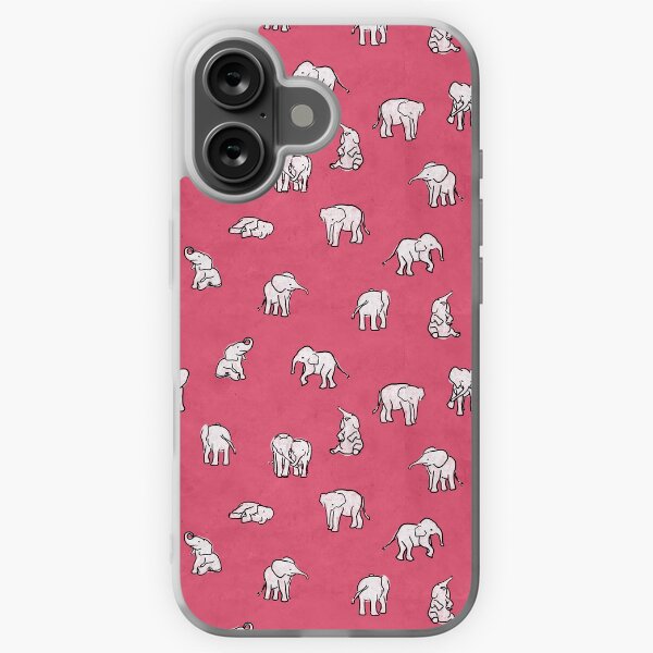 iPhone・スマホケース Society6 Indian Baby Elephants in Navy by Estelle F Indian Baby Elephants Yellow Pattern