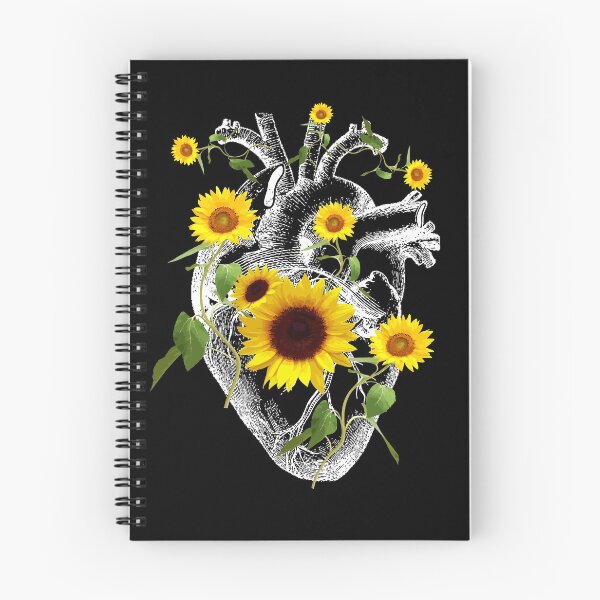 Item preview, Spring floral Human heart, Heart flower, sunflowers,yellow floral  designed and sold by Collagedream.