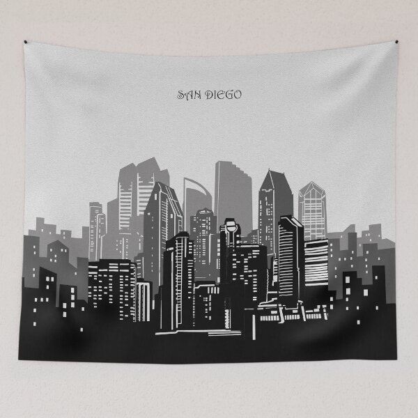 Item preview, san diego skyline designed and sold by BekimART2.