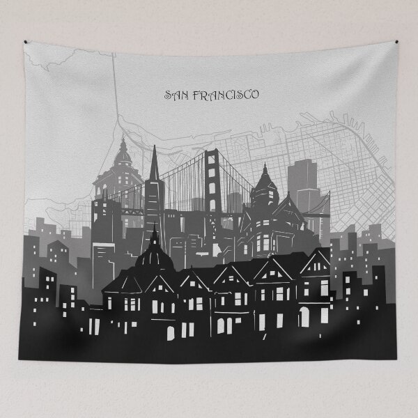 Item preview, san francisco skyline designed and sold by BekimART2.