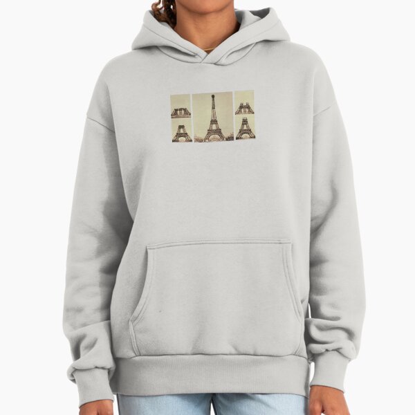 Evolution of the Eiffel Tower Premium Oversized Hoodie