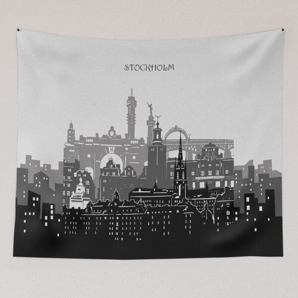 Item preview, stockholm skyline designed and sold by BekimART2.