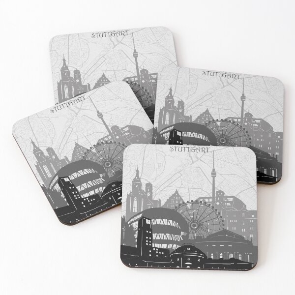 Item preview, stuttgart skyline designed and sold by BekimART2.